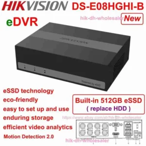 Hikvision DS-E08HGHI-D 8ch 1TB eSSD DVR (Built-in SSD)
